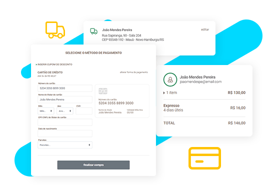 Sua loja com o checkout simplificado