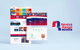 Site para Lojas de Tintas Neves & Rangel - Tradição, qualidade e agora, acesso online!